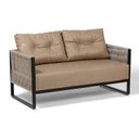 Ver imagem 2 de Namoradeira Corda Náutica - Living, Varanda, Estar - Namoradeira Araxá – Corino Caramelo