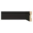 Ver imagem 1 de Kit com 5 Barras Rodapé de MDF 7CMX15MMX2,40m com Friso 702 12m Preto/Frisado Moldufama