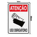 Ver imagem 2 de Combo 6 Placas De Sinalização Atenção Luva Uso Obrigatório 20x30 Acesso - S-206 F9e