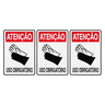Combo 6 Placas De Sinalização Atenção Luva Uso Obrigatório 20x30 Acesso - S-206 F9e - 1