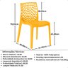 Kit 4 Cadeiras de Jantar Gruvyer Design em Polipropileno - Amarelo - 6