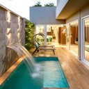 Ver imagem 4 de Cascata 180cm de Embutir na Parede com Acabamento em Aço Inox para Piscina