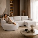 Ver imagem 4 de Sofá Living Retrátil e Reclinável 5 Lugares 292cm Encantus