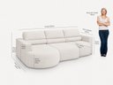 Ver imagem 3 de Sofá Living Retrátil e Reclinável 5 Lugares 292cm Encantus
