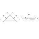 Ver imagem 2 de Saboneteira de Canto Institucional Celite 28,0cm X 6,0cm X 20,0cm