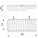 Ver imagem 2 de Saboneteira Dupla Institucional Celite 30,0cm x 6,0cm x 11,0cm Cromado