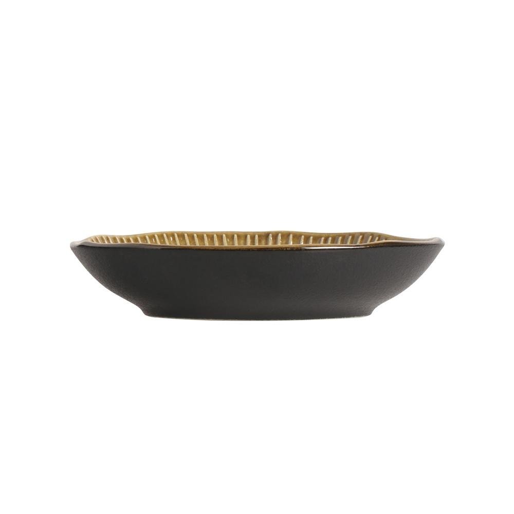CONJUNTO C/ 6 PRATOS FUNDO LINHAS ÂMBAR Ø 22,5 cm - 3