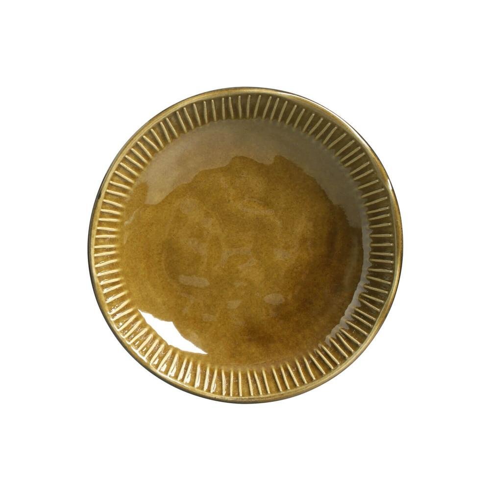 CONJUNTO C/ 6 PRATOS FUNDO LINHAS ÂMBAR Ø 22,5 cm - 1