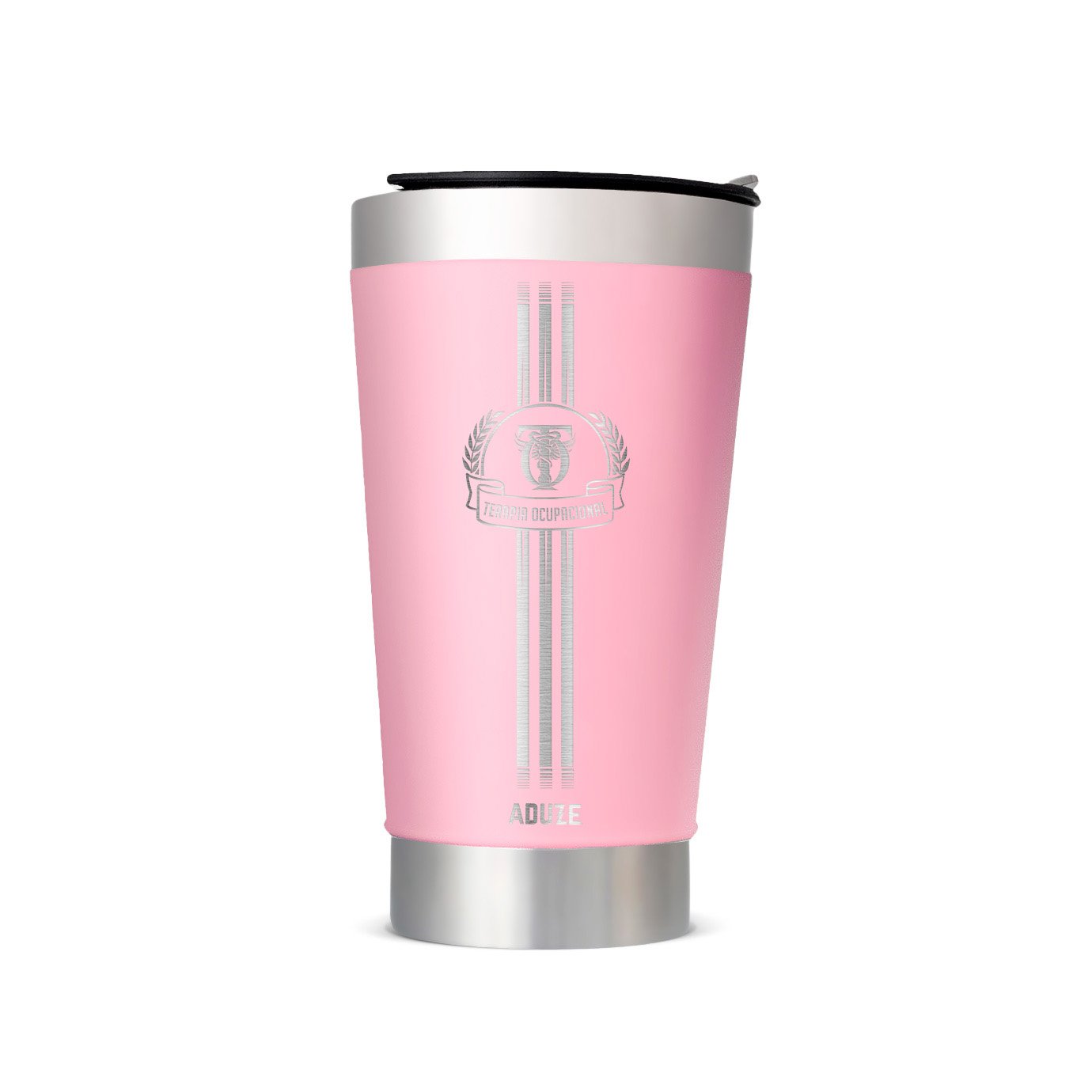 Copo Térmico Aduze V2 Terapia Ocupacional 500ml - Rosa - 1