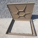 Ver imagem 6 de Tampão Tampa Casa de Maquina 80x80 com Rebaixo para Piso Aluminio Cor Fendi