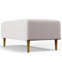Ver imagem 3 de Puff Decorativo Sala de Estar Cléo W01 Pés Palito 90 cm - Lyam Decor Cléo Pés Palito Linho Bege