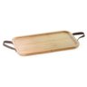 Bandeja com Alça em Couro Ecokitchen Bambu 41 Cm - Mimo Style - Bm19131 - 1