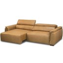 Ver imagem 3 de Sofá Retrátil Reclinável para Sala 4 Lugares 280cm Livorno L06 Couro Camel - Lyam Decor