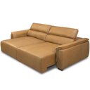 Ver imagem 2 de Sofá Retrátil Reclinável para Sala 4 Lugares 280cm Livorno L06 Couro Camel - Lyam Decor