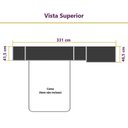 Ver imagem 3 de Guarda Roupa Dormitório Modulado Veneza Casal Queen 1,58 m Avelã e Arenas Luciane M02