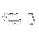 Ver imagem 4 de Papeleira Cromada Linha Escala 82,5cm X 13,3cm X 6,4cm