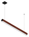 Ver imagem 2 de Luminária Pendente Led Canada 36w 4000lm Bivolt, Madeira Maciça
