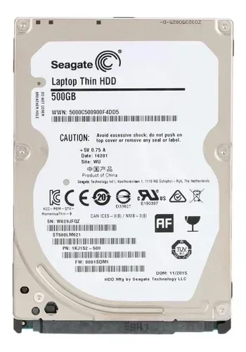 Gravador Hd Interno Disco Rígido 500gb Notebook Laptop