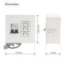 Ver imagem 6 de Modulo Protetor 220v 3 Tomadas Disjuntor Bip 10a Margirius Voltagem:220v