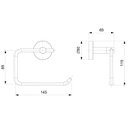 Ver imagem 2 de Papeleira Cromada da Linha N City Celite 7.4cm X 13.5cm X 18.6cm