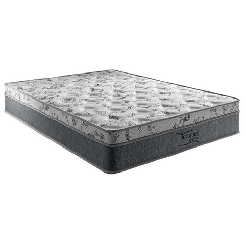 Cama Base Box com Baú Casal + Colchão de Molas Ensacadas (pocket) Palermo Light Casal:marrom