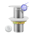 Ver imagem 2 de Válvula Pia Banheiro Lavatório Escoamento 7/8" S/ladrão Metal Cor:cromado