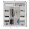 Guarda-roupa Casal Porto 2 Portas 2 Gavetas Branco - Politorno - 4