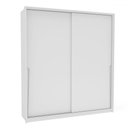 Ver imagem 2 de Guarda-roupa Casal Porto 2 Portas 2 Gavetas Branco - Politorno