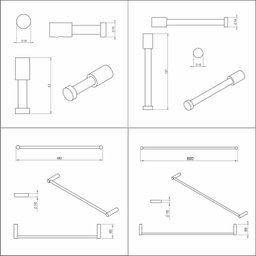 Kit de Acessórios 4 Peças Flow 60cm X 23,4cm X 5,5cm - 2