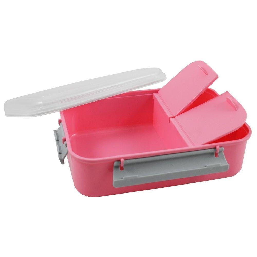 Pote Marmita Lifestyle com 3 Compartimentos 1100 Ml Jacki Design Rosa - 1