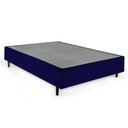 Ver imagem 3 de Cama Base Box Casal Azul 38x138x188
