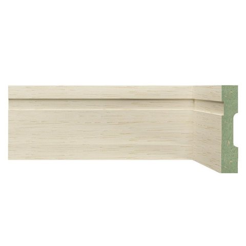 Kit Rodapé de MDF 3 Barras Frisadas de 10CMX2,40m Rende 7,2 Metros Marrom/Decapê Provence Frisado Moldufama
