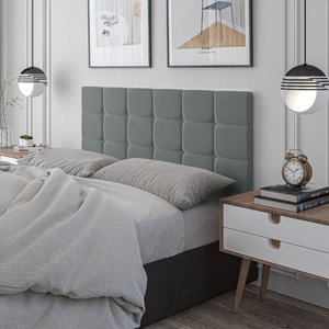 PAINEL CAMA BOX SUSPENSA ALINE GRAFITE  1.40