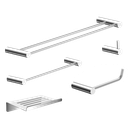 Ver imagem 1 de Kit de Acessórios para Banheiro Alto Brilho 5 Peças 2190or Grego Metal