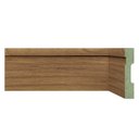 Ver imagem 1 de Kit Rodapé de MDF 15 Barras Frisadas de 10CMX2,40m Rende 36 Metros Marrom/Imbuia Moldufama