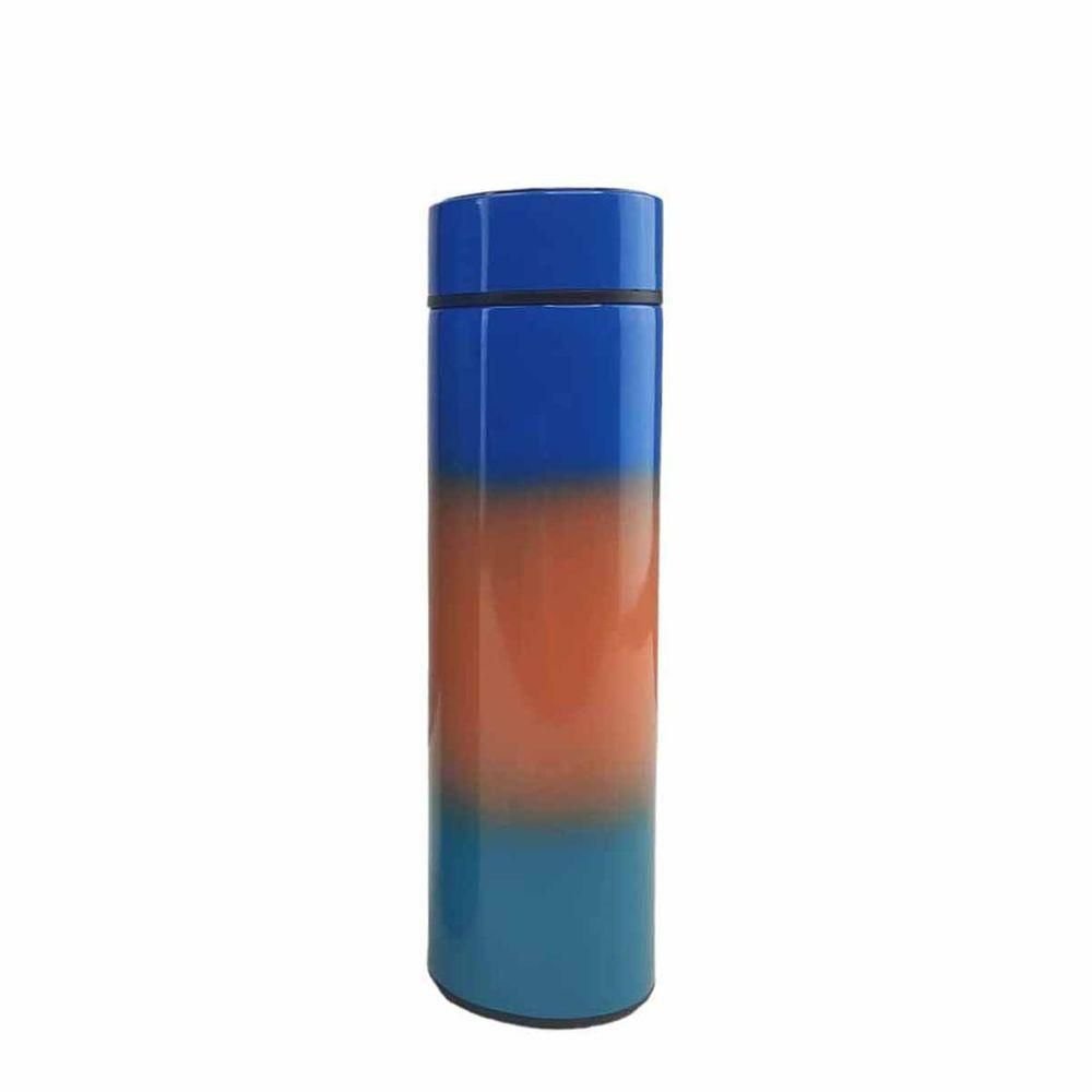 Garrafa Motivacional Squeeze Termica Visor Led Kit 2 Uni Mede Temperatura Agua Cha Bebida Trabalho - 6
