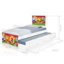 Ver imagem 3 de Bi Cama Infantil Solteiro 195cm X 96cm Kmteb