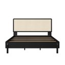 Ver imagem 6 de Kit Cama Queen 2 Mesas Cabeceira Palhinha Oslo Nero 27056