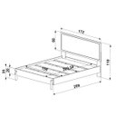 Ver imagem 3 de Kit Cama Queen 2 Mesas Cabeceira Palhinha Oslo Nero 27056