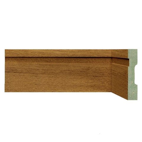 Kit Rodapé de MDF 15 Barras Frisadas de 10CMX2,40m Rende 36 Metros Marrom/Turim Moldufama