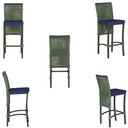 Ver imagem 5 de 8 Banquetas em Alumínio Roma Preta Corda Náutica Tecido 10