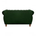 Ver imagem 3 de Sofá Realeza Chesterfield 2 Lugares 146cm Verde Veludo Fixo Bella Decor