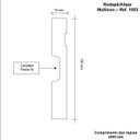 Ver imagem 2 de Rodapé MDF Frisado 10CMX2,40m 1002 Moldufama Kit 96m