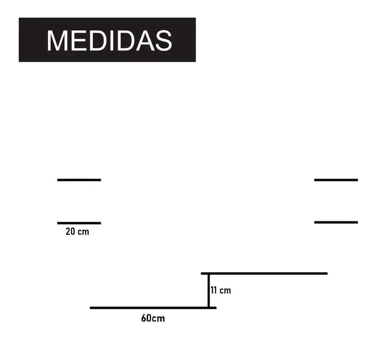 Rack Suspenso para TV com 4 Prateleiras em MDF Branco para Quartos e Salas - 4