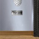 Ver imagem 3 de Kit com 5 Barras Rodapé de MDF 10CMX15MMX2,40m com Friso 1002 12m Marrom/Cedro Frisado Moldufama