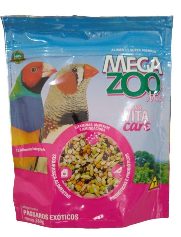 Ração Megazoo Mix Para Pássaros Exóticos 350Gr - 1