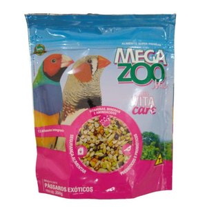 Ração Megazoo Mix Para Pássaros Exóticos 350Gr