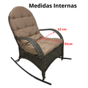 Ver imagem 5 de Poltrona para Jardim Imperatriz de Balanço com Almofada - Wj Design