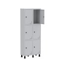Ver imagem 3 de Armário Locker Guarda Volume Aço Light 6 portas 69x179,5cm