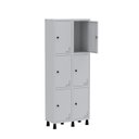 Ver imagem 3 de Armário Locker Guarda Volume Aço Light 6 portas 69x179,5cm